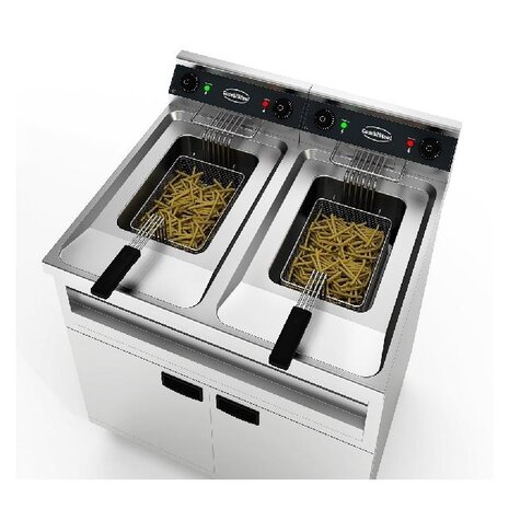 Combisteel Friteuse staand 2x12l 2x9kw | 7455.0965