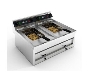 Combisteel Friteuse tafel 2x12l 2x9kw Combisteel Friteuse tafel 2x12l 2x9kw