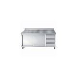 Combisteel 700 werktafel schuifdeuren laden rand 1800 Combisteel 700 werktafel schuifdeuren laden rand 1800