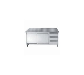 Combisteel 700 werktafel schuifdeuren laden 1800 Combisteel 700 werktafel schuifdeuren laden 1800