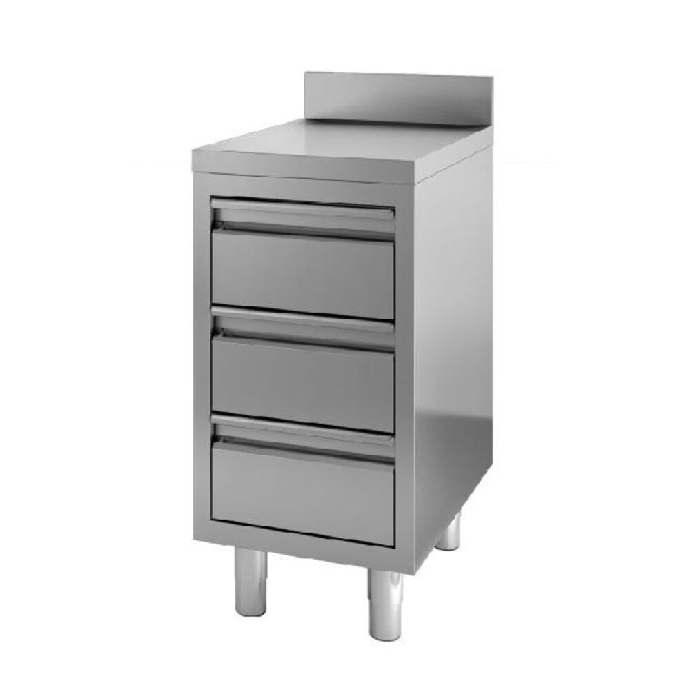 Combisteel 700 werktafel met laden opstand 600 | 7452.0515 Combisteel 700 werktafel met laden opstand 600 | 7452.0515