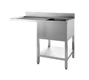Combisteel 700 spoeltafel bodem met uitsp. vaatwasser demontabel 1 rechts 1400 Combisteel 700 spoeltafel bodem met uitsp. vaatwasser demontabel 1 rechts 1400