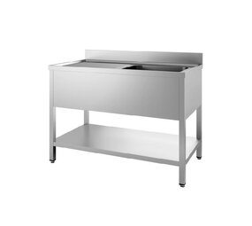 Combisteel 700 spoeltafel bodemschap demontabel 2 midden 2400 Combisteel 700 spoeltafel bodemschap demontabel 2 midden 2400