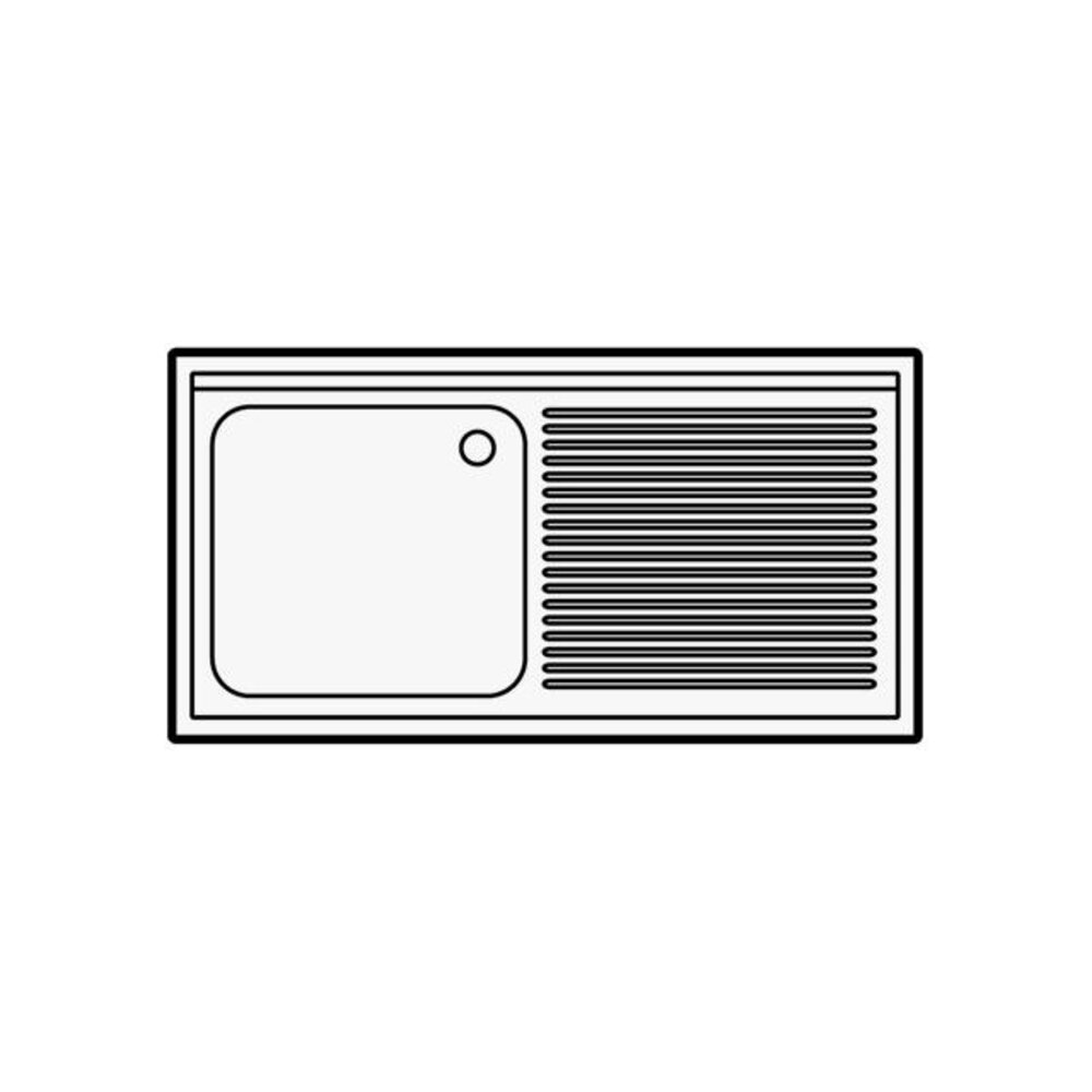 Combisteel 700 spoeltafel bodemschap demontabel 1 links 1200 | 7452.0425 Combisteel 700 spoeltafel bodemschap demontabel 1 links 1200 | 7452.0425