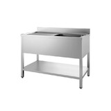 Combisteel 700 spoeltafel bodemschap demontabel 1 midden 700 Combisteel 700 spoeltafel bodemschap demontabel 1 midden 700
