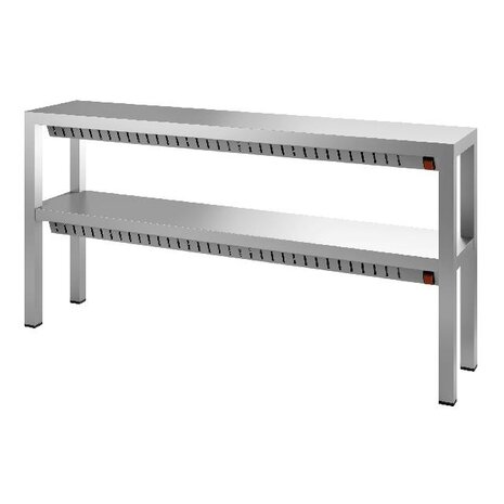 Combisteel Etagere halogeen verwarmd 2 niveaus 1800 | 7452.0330 Combisteel Etagere halogeen verwarmd 2 niveaus 1800 | 7452.0330