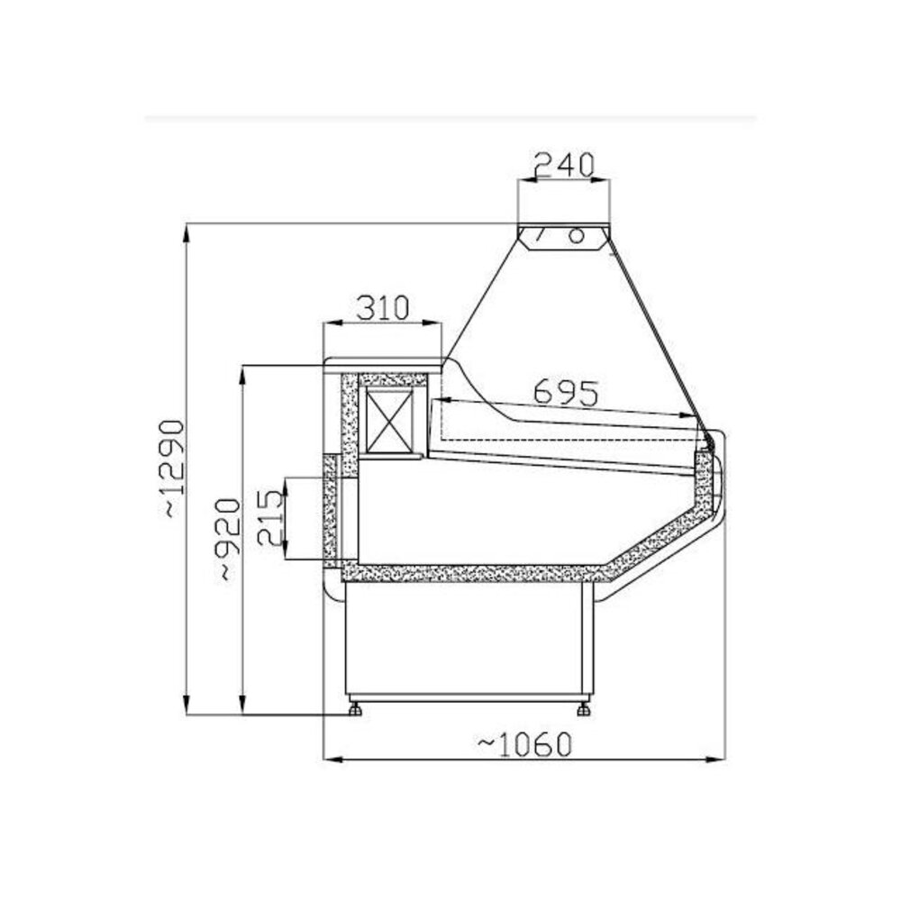 Combisteel Koelvitrine owen 1.5 | 7486.0020 Combisteel Koelvitrine owen 1.5 | 7486.0020