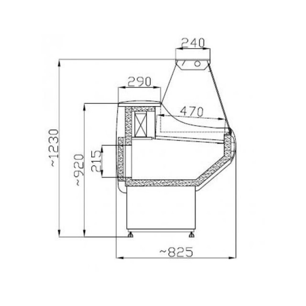 Combisteel Koelvitrine vinnie 1.5 | 7486.0005