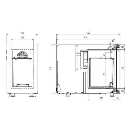 Combisteel Cappuccino melkkoeler | 7476.0136 Combisteel Cappuccino melkkoeler | 7476.0136