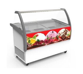 Combisteel Schepijsvitrine curacao 10x 5 ltr