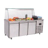 Combisteel Saladette 3 deuren 4x 1 1 gn pan Combisteel Saladette 3 deuren 4x 1 1 gn pan