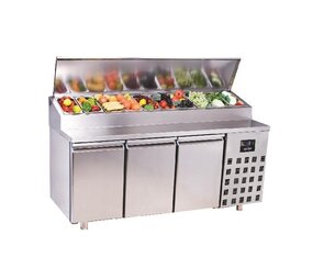 Combisteel Saladette 3 deuren 10x 1 3gn pan Combisteel Saladette 3 deuren 10x 1 3gn pan