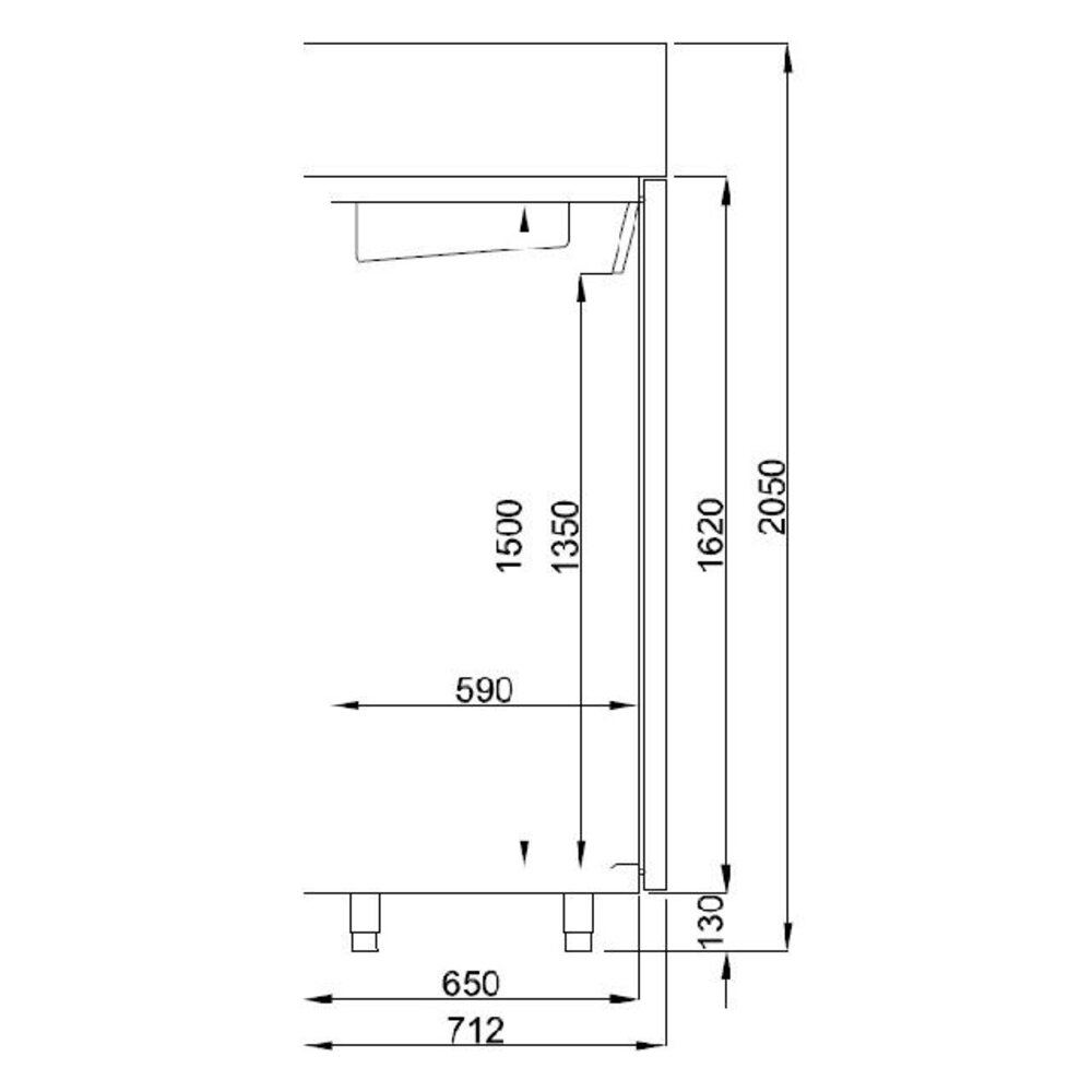 Combisteel Vrieskast rvs 550 ltr | 7489.5050 Combisteel Vrieskast rvs 550 ltr | 7489.5050