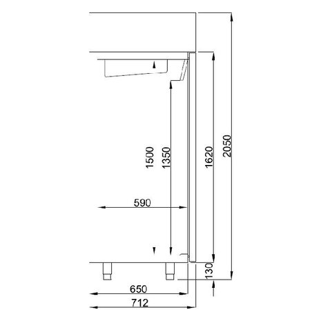 Combisteel Koelkast rvs 1200 ltr | 7489.5045 Combisteel Koelkast rvs 1200 ltr | 7489.5045