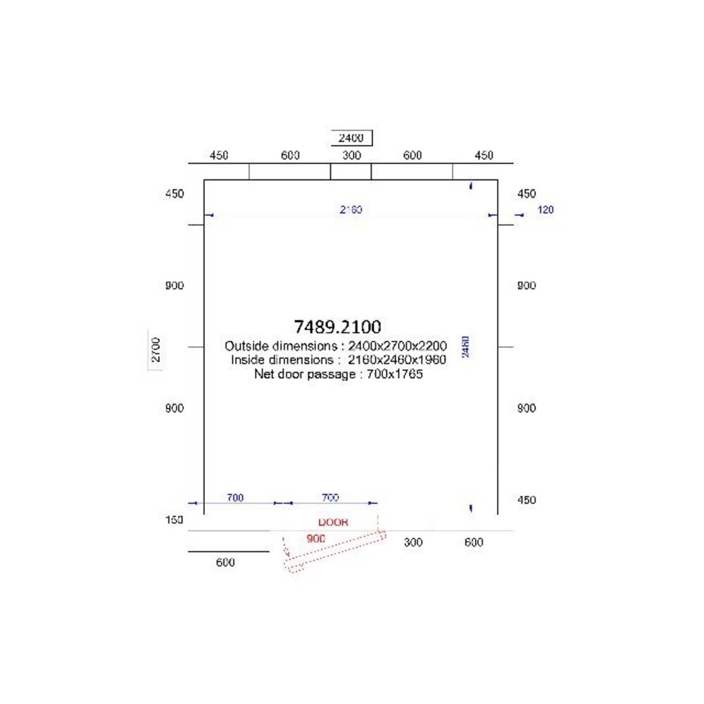 Combisteel Koel vriescel 2400x2700x2200 - 120 mm | 7489.2100 Combisteel Koel vriescel 2400x2700x2200 - 120 mm | 7489.2100