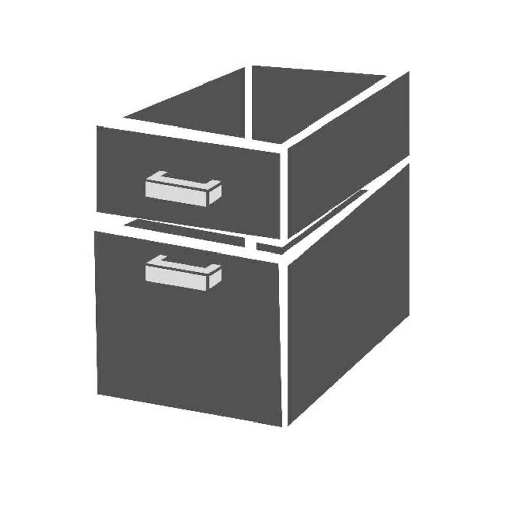 Combisteel Ladenblok 2 3 monoblock soft closing | 7489.0524 Combisteel Ladenblok 2 3 monoblock soft closing | 7489.0524