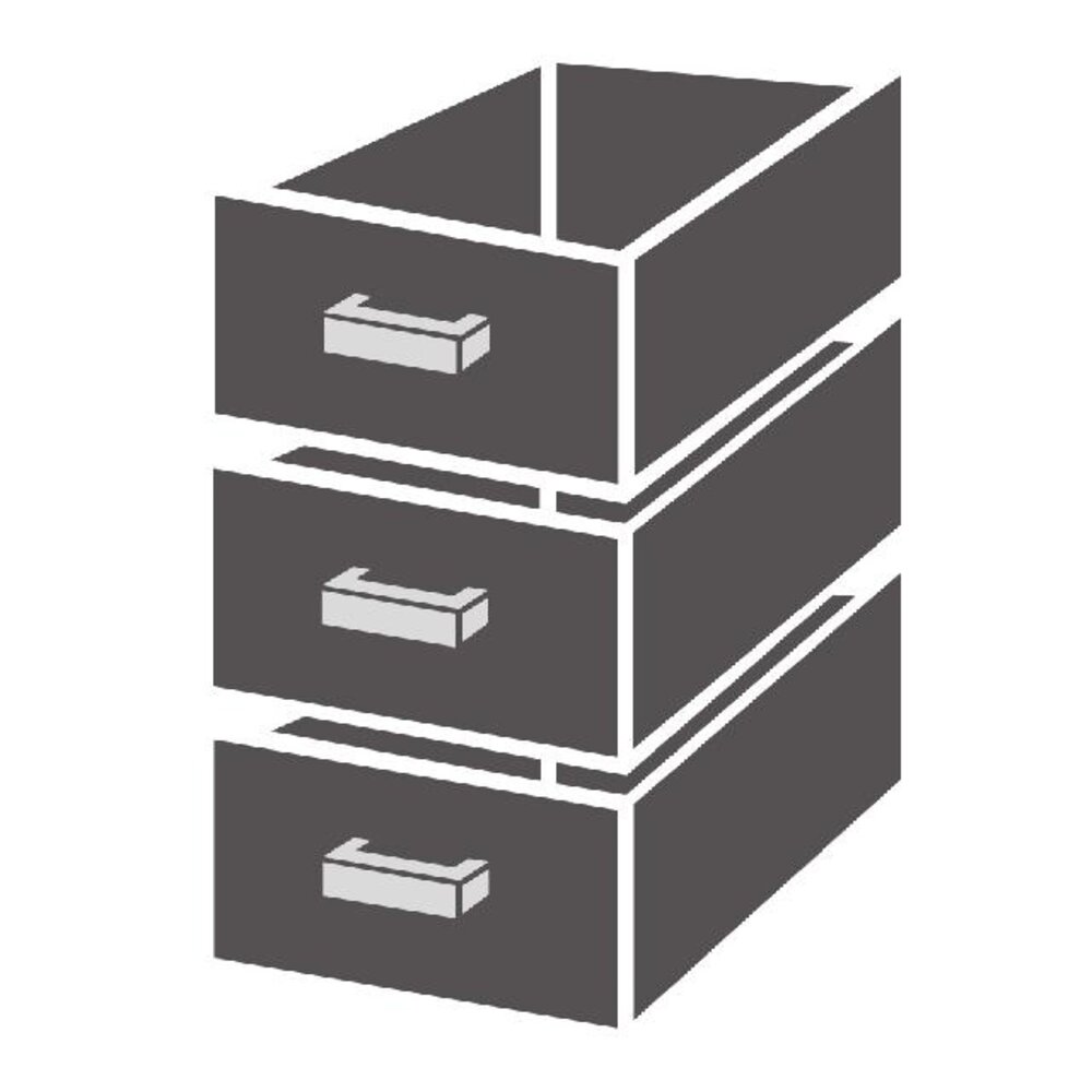 Combisteel Ladenblok 1 3 monoblock soft closing | 7489.0523 Combisteel Ladenblok 1 3 monoblock soft closing | 7489.0523