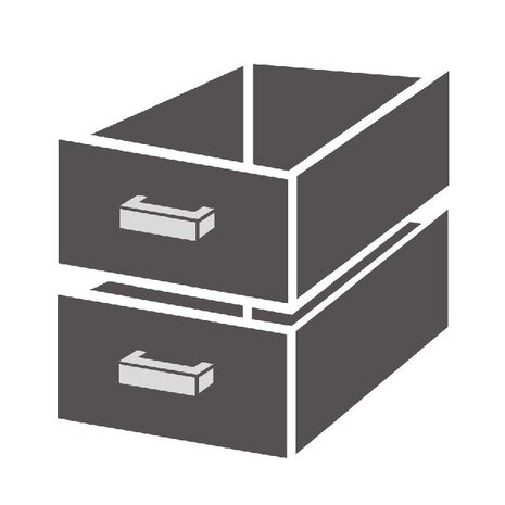 Combisteel Ladenblok 1 2 monoblock soft closing | 7489.0522 Combisteel Ladenblok 1 2 monoblock soft closing | 7489.0522
