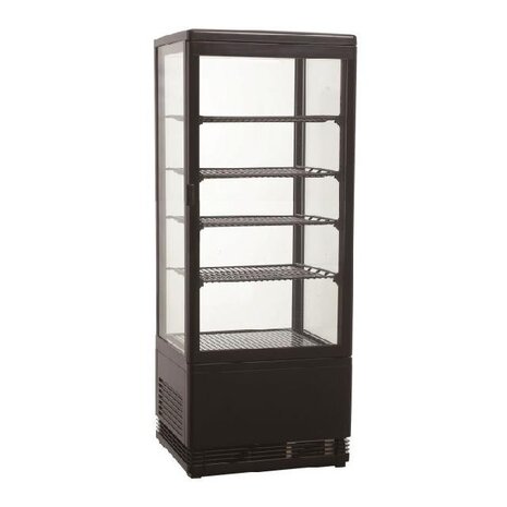 Combisteel Koelvitrine 98l zwart | 7487.0180 Combisteel Koelvitrine 98l zwart | 7487.0180
