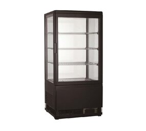 Combisteel Koelvitrine 78l zwart Combisteel Koelvitrine 78l zwart