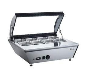 Combisteel Warmhoud opzetvitrine 67l Combisteel Warmhoud opzetvitrine 67l