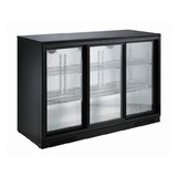 Combisteel Barkoeler zwart 3 schuifdeuren Combisteel Barkoeler zwart 3 schuifdeuren