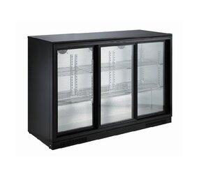 Combisteel Barkoeler zwart 3 schuifdeuren