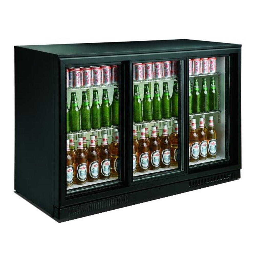 Combisteel Barkoeler zwart 3 schuifdeuren | 7455.1320