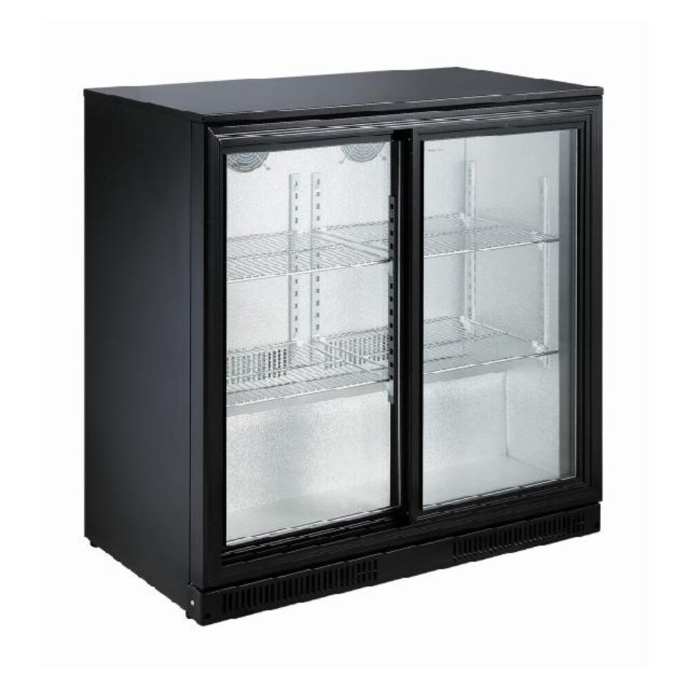 Combisteel Barkoeler zwart 2 schuifdeuren | 7455.1315