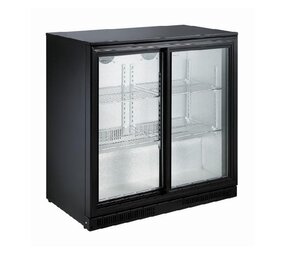 Combisteel Barkoeler zwart 2 schuifdeuren