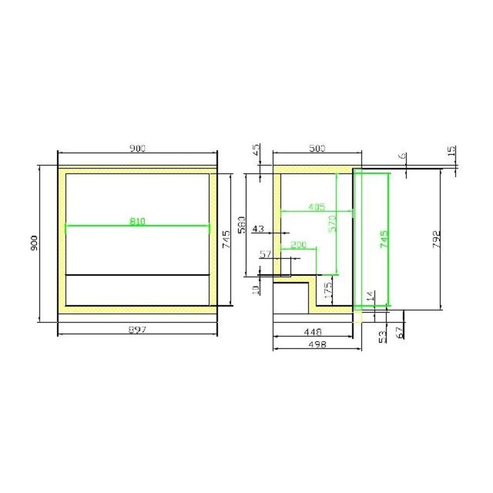 Combisteel Barkoeler zwart 2 schuifdeuren | 7455.1315