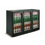 Combisteel Barkoeler zwart 3 deuren Combisteel Barkoeler zwart 3 deuren