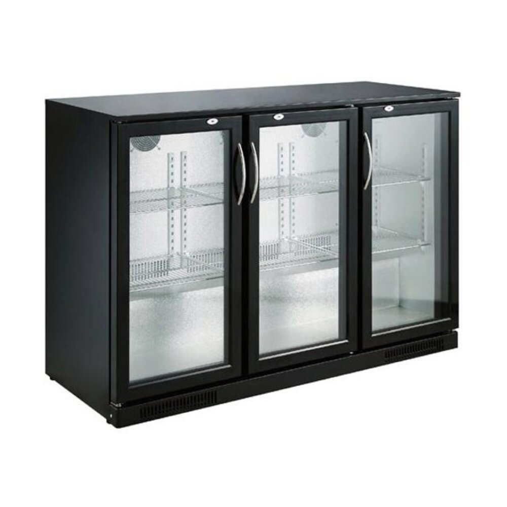 Combisteel Barkoeler zwart 3 deuren | 7455.1310 Combisteel Barkoeler zwart 3 deuren | 7455.1310