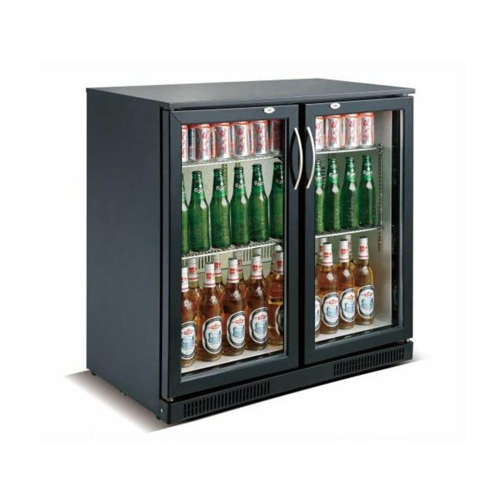 Combisteel Barkoeler zwart 2 deuren | 7455.1305 Combisteel Barkoeler zwart 2 deuren | 7455.1305