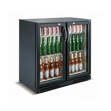 Combisteel Barkoeler zwart 2 deuren | 7455.1305 Combisteel Barkoeler zwart 2 deuren | 7455.1305