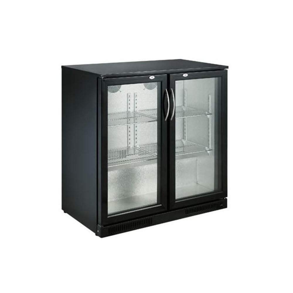 Combisteel Barkoeler zwart 2 deuren | 7455.1305 Combisteel Barkoeler zwart 2 deuren | 7455.1305