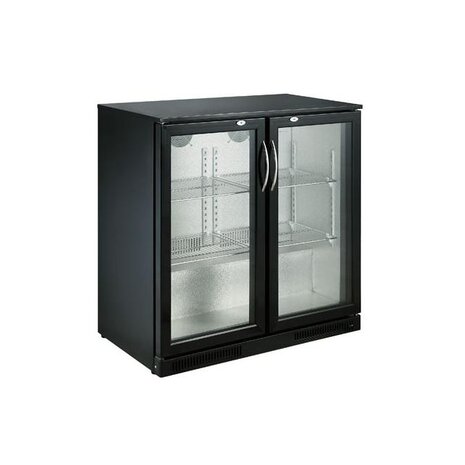 Combisteel Barkoeler zwart 2 deuren | 7455.1305 Combisteel Barkoeler zwart 2 deuren | 7455.1305
