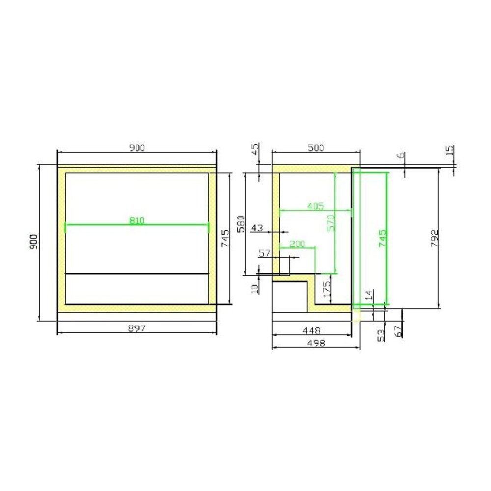 Combisteel Barkoeler zwart 2 deuren | 7455.1305 Combisteel Barkoeler zwart 2 deuren | 7455.1305