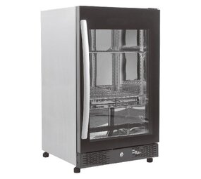Combisteel Barkoeler zwart 1 volledige glasdeur Combisteel Barkoeler zwart 1 volledige glasdeur