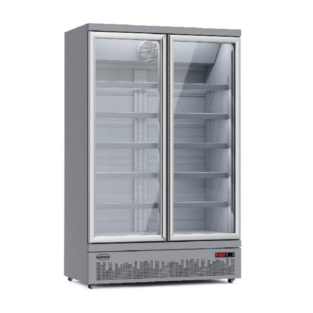 Combisteel Koelkast 2 glasdeuren jde-1000r | 7455.2200