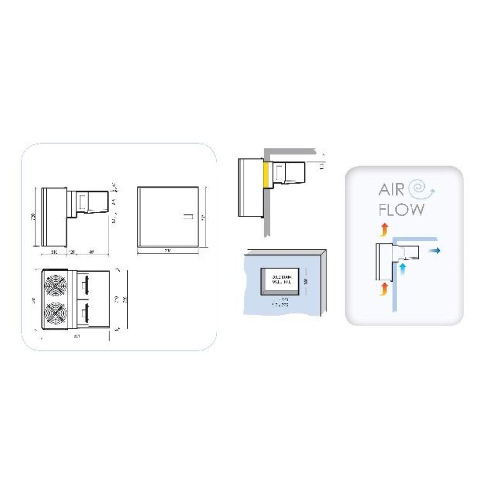 Combisteel Wandunit insteek vries 11,1-15,6 m3 | 7492.0110