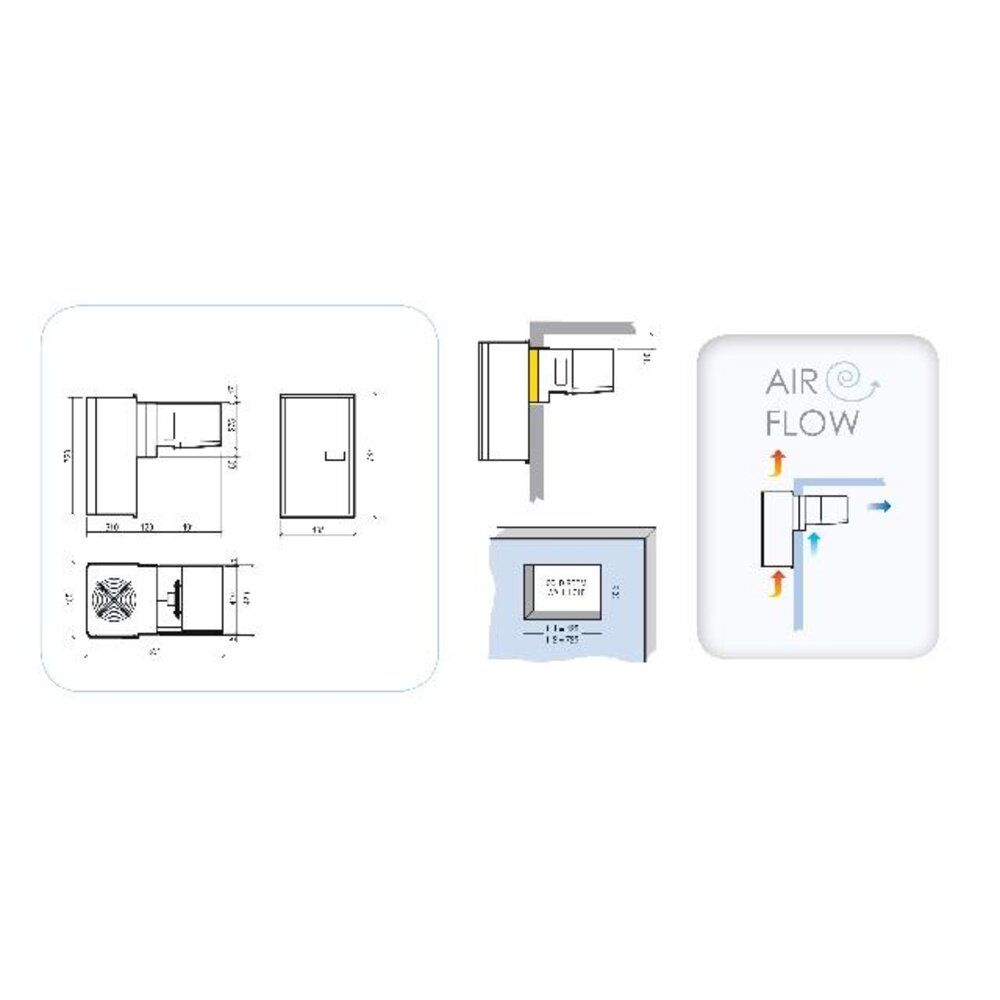 Combisteel Wandunit insteek koel 8,5-15,5 m3 | 7492.0080 Combisteel Wandunit insteek koel 8,5-15,5 m3 | 7492.0080