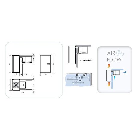 Combisteel Wandunit inhang koel 8,5-15,5 m3 | 7492.0005 Combisteel Wandunit inhang koel 8,5-15,5 m3 | 7492.0005
