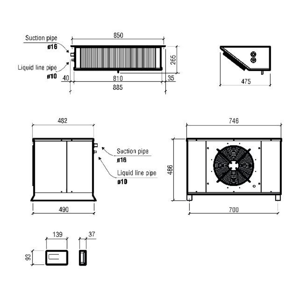 Combisteel Split unit koel 22.10-55.84 m3 | 7480.0040 Combisteel Split unit koel 22.10-55.84 m3 | 7480.0040