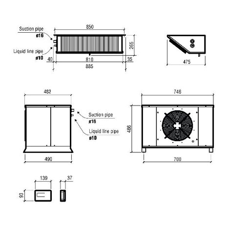 Combisteel Split unit koel 22.10-55.84 m3 | 7480.0040 Combisteel Split unit koel 22.10-55.84 m3 | 7480.0040