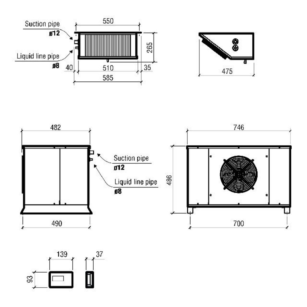 Combisteel Split unit koel 5.59-15.43 m3 | 7480.0005 Combisteel Split unit koel 5.59-15.43 m3 | 7480.0005