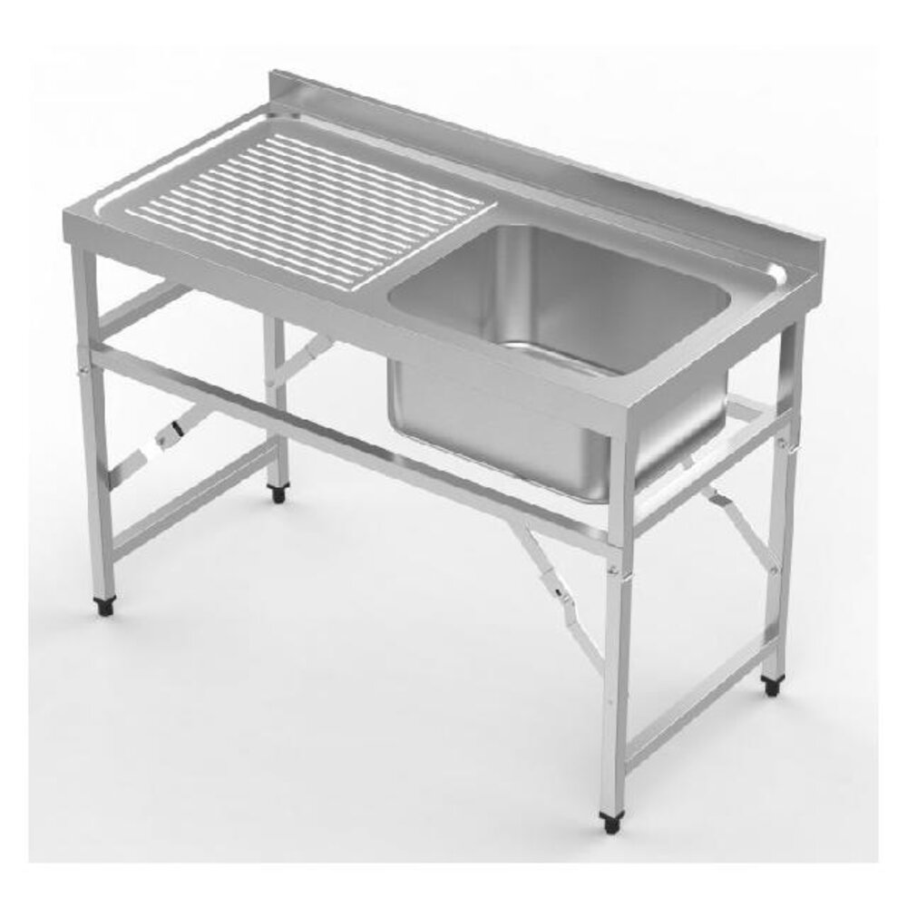 Combisteel 600 inklapbare spoeltafel 1200 1r | 7490.0275 Combisteel 600 inklapbare spoeltafel 1200 1r | 7490.0275