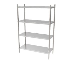 Combisteel Stelling 4 levels demontabel 1000 Combisteel Stelling 4 levels demontabel 1000