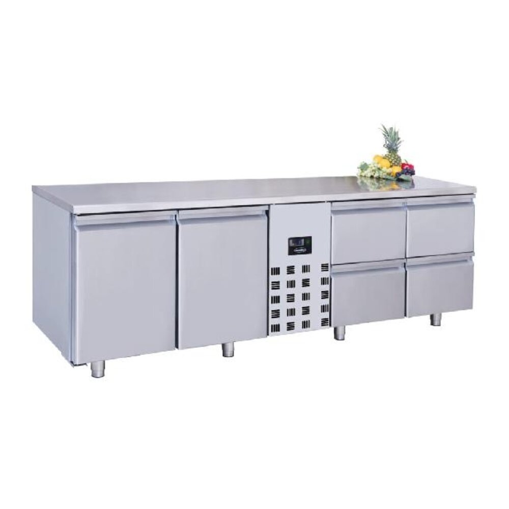 Combisteel 700 koelwerkbank 2drs 4 laden monoblock | 7489.5370