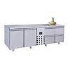 Combisteel 700 koelwerkbank 2drs 4 laden monoblock | 7489.5370 Combisteel 700 koelwerkbank 2drs 4 laden monoblock | 7489.5370